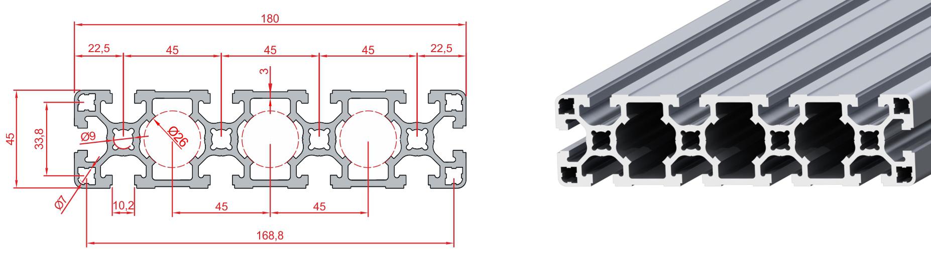 45X180 SİGMA PROFİL