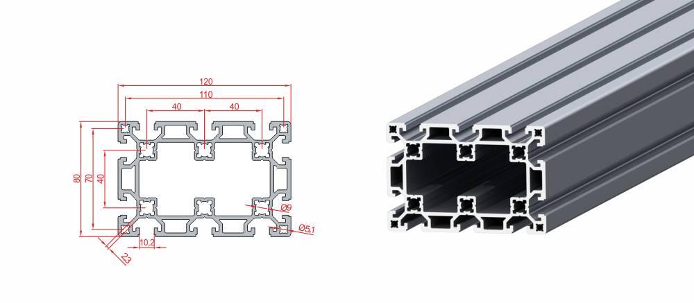 80X120 SİGMA PROFİL AĞIR SERİ